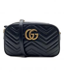 GUCCI（グッチ）の古着「GUCCI（グッチ）GGマーモント スモールカメラバッグ」｜ブラック