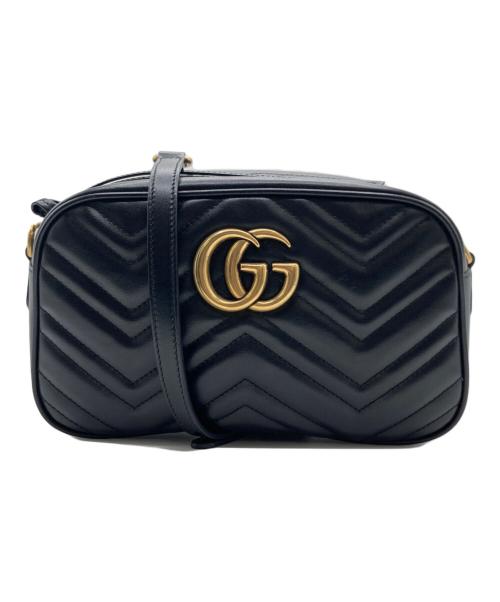 GUCCI（グッチ）GUCCI (グッチ) GUCCI（グッチ）GGマーモント スモールカメラバッグ ブラックの古着・服飾アイテム