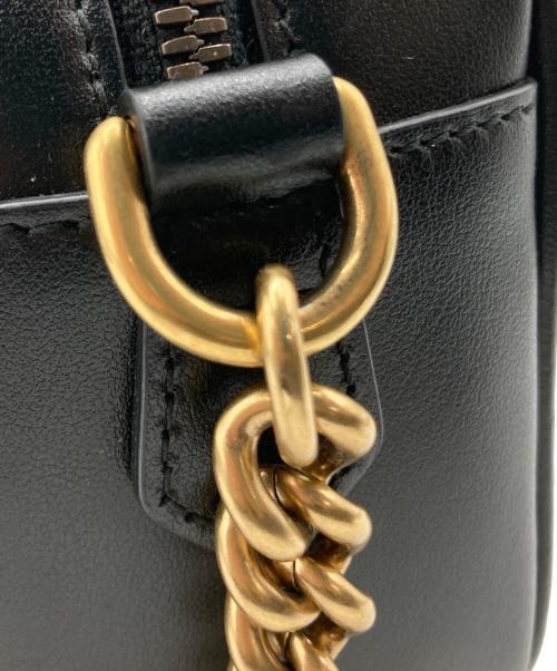 GUCCI（グッチ）GUCCI (グッチ) GUCCI（グッチ）GGマーモント スモールカメラバッグ ブラックの古着・服飾アイテム