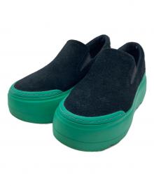 UGG（アグ）の古着「マリン メガ スリッポン」｜ブラック×グリーン