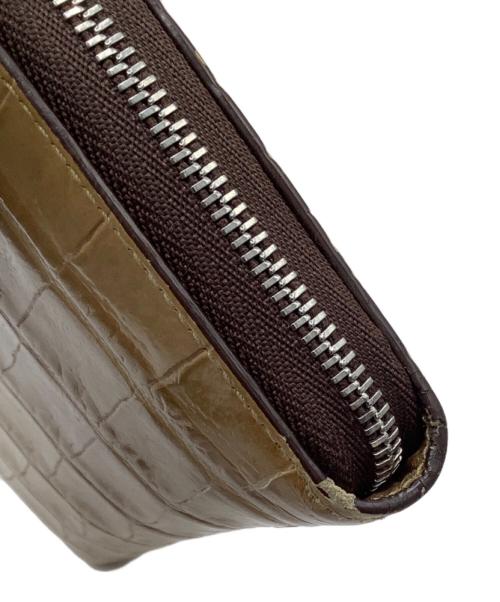 J&M DAVIDSON（ジェイ＆エム デヴィッドソン）J&M DAVIDSON (ジェイ＆エム デヴィッドソン) 長財布 カーキの古着・服飾アイテム
