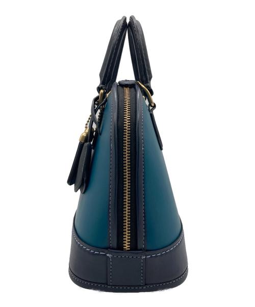 COACH（コーチ）COACH (コーチ) 2WAYバッグ ネイビー×グリーンの古着・服飾アイテム