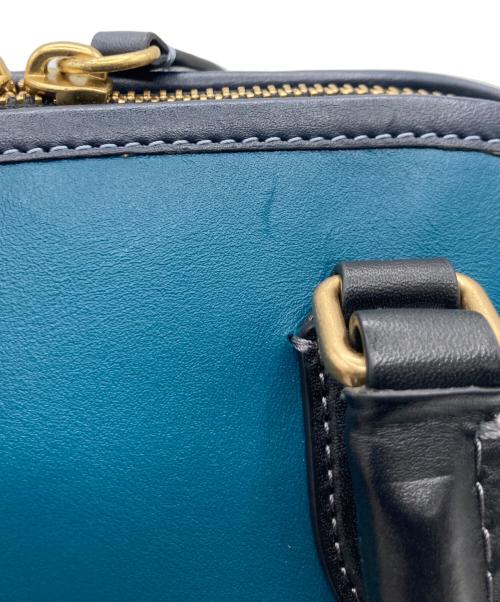 COACH（コーチ）COACH (コーチ) 2WAYバッグ ネイビー×グリーンの古着・服飾アイテム