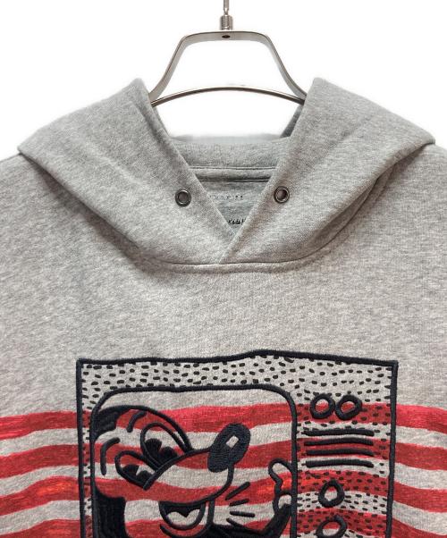 COACH（コーチ）COACH (コーチ) Keith Haring (キースヘリング) DISNEY (ディズニー) COACH × Mickey Mouse × Keith Haring Gray Hoodie グレー サイズ:Lの古着・服飾アイテム