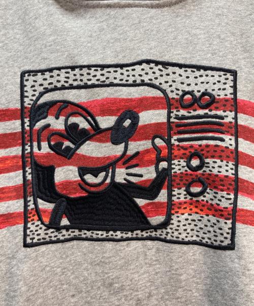 COACH（コーチ）COACH (コーチ) Keith Haring (キースヘリング) DISNEY (ディズニー) COACH × Mickey Mouse × Keith Haring Gray Hoodie グレー サイズ:Lの古着・服飾アイテム