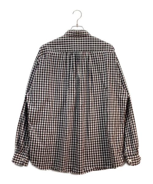 Porter Classic（ポータークラシック）Porter Classic (ポータークラシック) Porter Classic ギンガムチェックシャツ ホワイト×ブラック サイズ:XLの古着・服飾アイテム