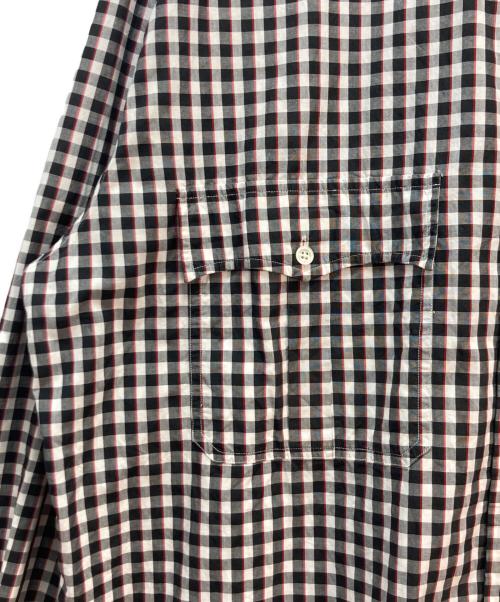 Porter Classic（ポータークラシック）Porter Classic (ポータークラシック) Porter Classic ギンガムチェックシャツ ホワイト×ブラック サイズ:XLの古着・服飾アイテム