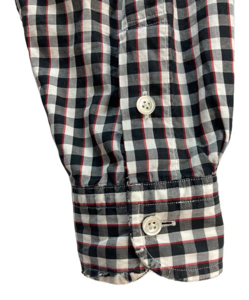 Porter Classic（ポータークラシック）Porter Classic (ポータークラシック) Porter Classic ギンガムチェックシャツ ホワイト×ブラック サイズ:XLの古着・服飾アイテム