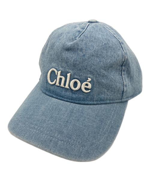 Chloe（クロエ）Chloe (クロエ) ベースボールキャップ インディゴの古着・服飾アイテム