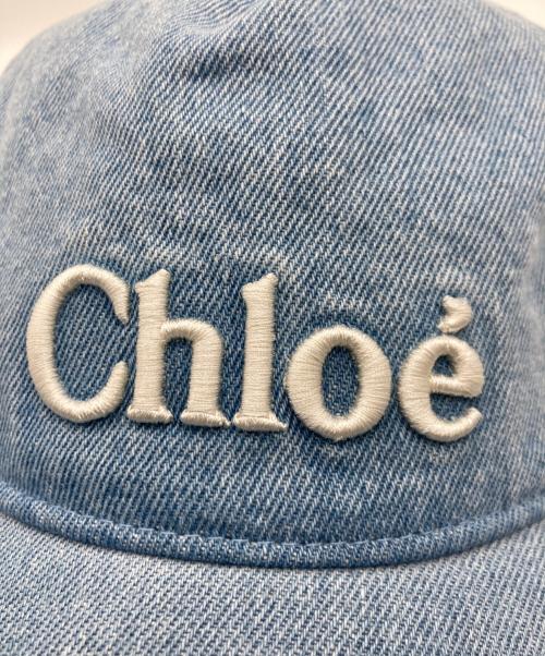 Chloe（クロエ）Chloe (クロエ) ベースボールキャップ インディゴの古着・服飾アイテム
