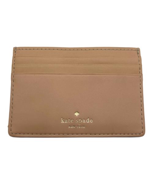 Kate Spade（ケイトスペード）Kate Spade (ケイトスペード) カードケース レッド×ベージュの古着・服飾アイテム