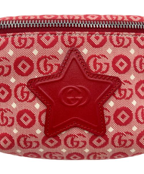 GUCCI（グッチ）GUCCI (グッチ) GUCCI チルドレンズ スター ウエストバッグ レッドの古着・服飾アイテム