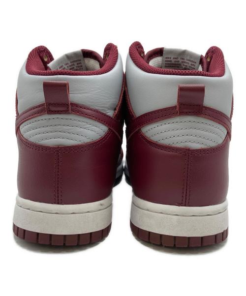 NIKE（ナイキ）NIKE (ナイキ) Dunk High ワインレッド×グレー サイズ:US 8.5の古着・服飾アイテム
