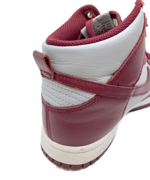 NIKE（ナイキ）NIKE (ナイキ) Dunk High ワインレッド×グレー サイズ:US 8.5の古着・服飾アイテム
