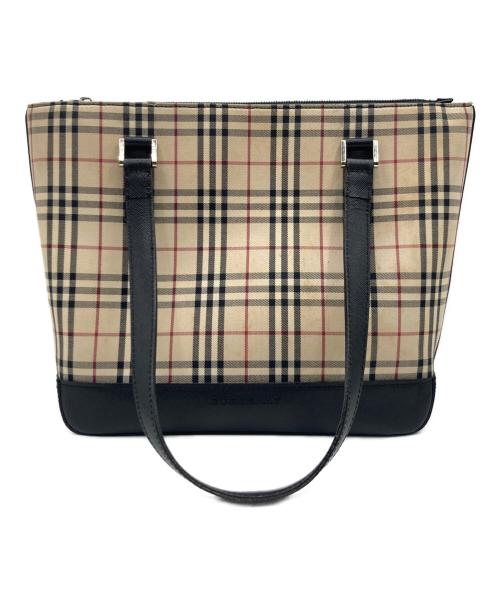 BURBERRY（バーバリー）BURBERRY (バーバリー) BURBERRY ノバチェック トートバッグ カーキの古着・服飾アイテム