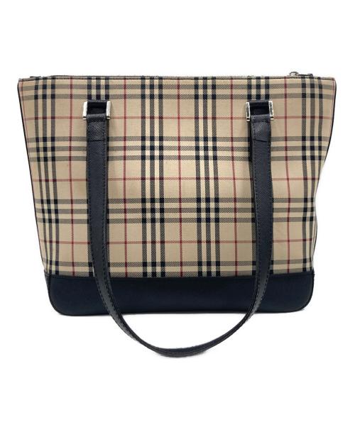 BURBERRY（バーバリー）BURBERRY (バーバリー) BURBERRY ノバチェック トートバッグ カーキの古着・服飾アイテム