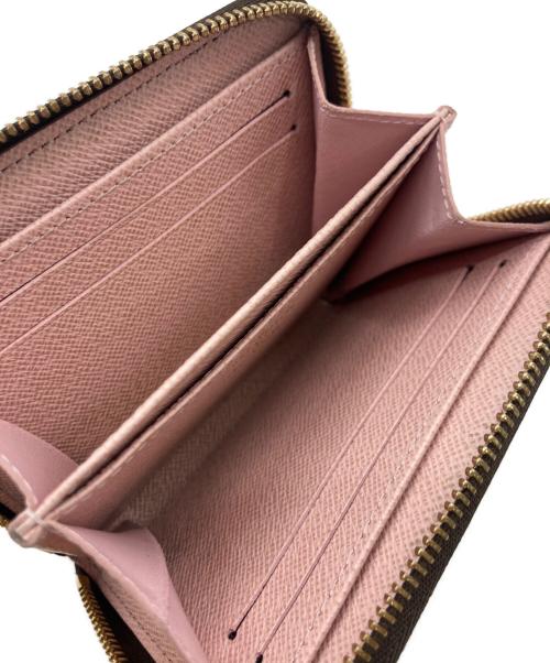 LOUIS VUITTON（ルイ ヴィトン）LOUIS VUITTON (ルイ ヴィトン) ダミエ ジッピーコインパース ブラウン×ピンクの古着・服飾アイテム