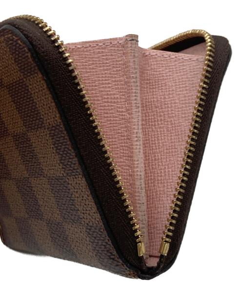 LOUIS VUITTON（ルイ ヴィトン）LOUIS VUITTON (ルイ ヴィトン) ダミエ ジッピーコインパース ブラウン×ピンクの古着・服飾アイテム