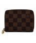LOUIS VUITTON（ルイ ヴィトン）の古着「ダミエ ジッピーコインパース」｜ブラウン×ピンク