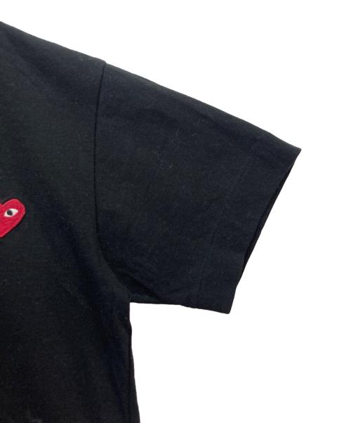 PLAY COMME des GARCONS（プレイコムデギャルソン）PLAY COMME des GARCONS (プレイコムデギャルソン) T-SHIRT WITH DOUBLE HEART ブラック サイズ:Sの古着・服飾アイテム