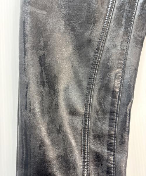 GUAPI（グアピ）GUAPI (グアピ) レザーフレアパンツ ブラック サイズ:28の古着・服飾アイテム