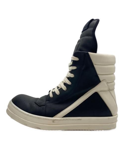 RICK OWENS（リックオウエンス）RICK OWENS (リックオウエンス) RICK OWENS（リックオウエンス）ハイカットスニーカー ブラック×ホワイト サイズ:41の古着・服飾アイテム