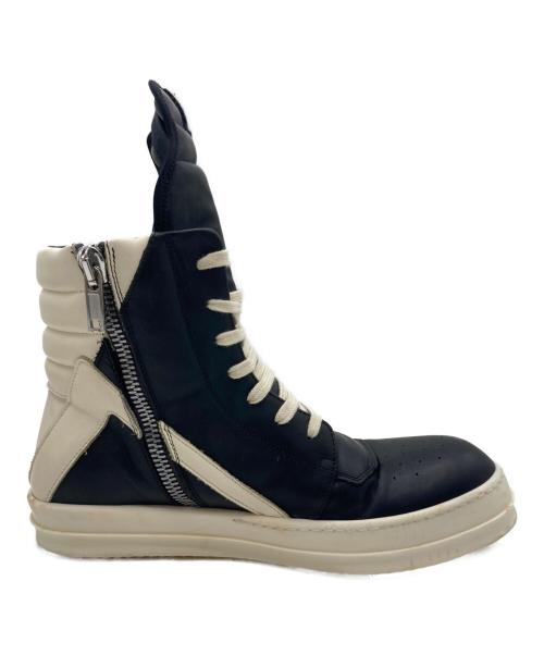 RICK OWENS（リックオウエンス）RICK OWENS (リックオウエンス) RICK OWENS（リックオウエンス）ハイカットスニーカー ブラック×ホワイト サイズ:41の古着・服飾アイテム