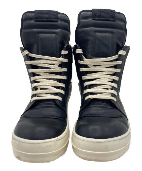 RICK OWENS（リックオウエンス）RICK OWENS (リックオウエンス) RICK OWENS（リックオウエンス）ハイカットスニーカー ブラック×ホワイト サイズ:41の古着・服飾アイテム