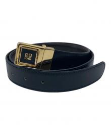 GIVENCHY（ジバンシィ）の古着「レザーベルト」｜ブラック×ゴールド