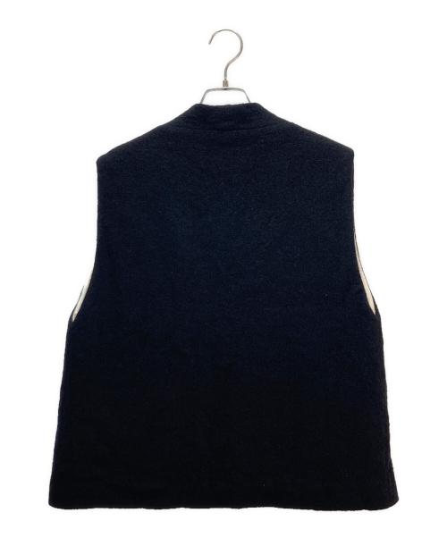 atelier naruse（アトリエナルセ）atelier naruse (アトリエナルセ) pure wool boucle ves　　 ブラック サイズ:Fの古着・服飾アイテム