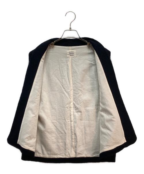atelier naruse（アトリエナルセ）atelier naruse (アトリエナルセ) pure wool boucle ves　　 ブラック サイズ:Fの古着・服飾アイテム