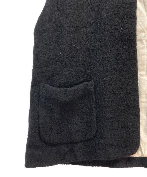 atelier naruse（アトリエナルセ）atelier naruse (アトリエナルセ) pure wool boucle ves　　 ブラック サイズ:Fの古着・服飾アイテム