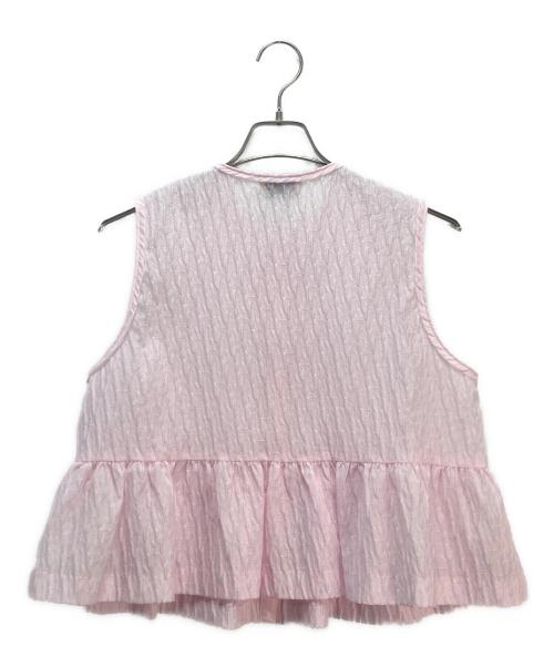 UNITED ARROWS（ユナイテッドアローズ）UNITED ARROWS (ユナイテッドアローズ) エアリージャガードベスト ピンク サイズ:Freeの古着・服飾アイテム