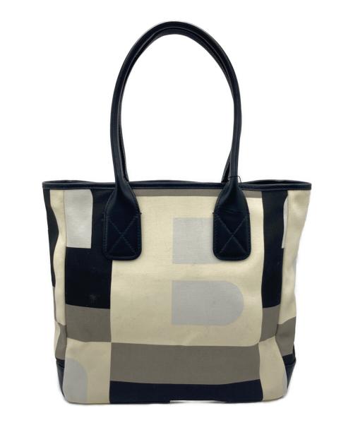 BALLY（バリー）BALLY (バリー) TOTE BOOTHBAY.Z.DS ブラック×アイボリーの古着・服飾アイテム