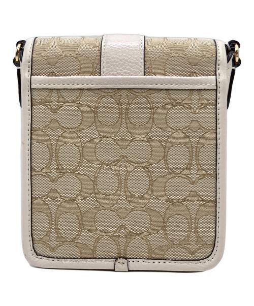 COACH（コーチ）COACH (コーチ) COACH（コーチ）ショルダーバッグ ホワイト×アイボリーの古着・服飾アイテム