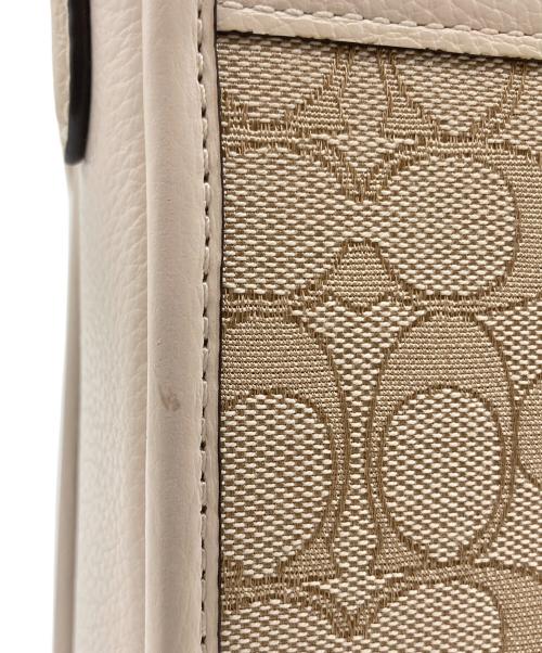 COACH（コーチ）COACH (コーチ) COACH（コーチ）ショルダーバッグ ホワイト×アイボリーの古着・服飾アイテム