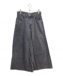 LEVI'S（リーバイス）の古着「ワイドデニムパンツ」｜ブラック