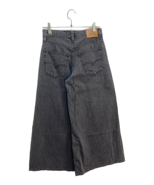 LEVI'S（リーバイス）LEVI'S (リーバイス) ワイドデニムパンツ ブラック サイズ:25の古着・服飾アイテム