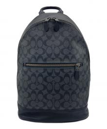 COACH（コーチ）の古着「WEST SLIM BP SHD SIG バックパック」｜ブラック
