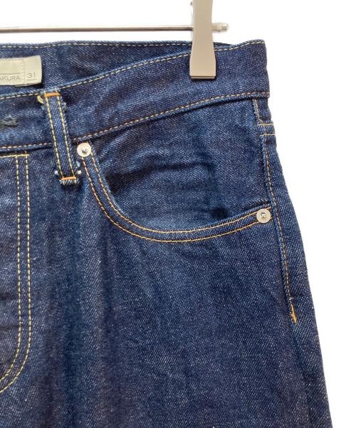 BLUE SAKURA（ブルーサクラ）BLUE SAKURA (ブルーサクラ) セルビッチデニムパンツ ネイビー サイズ:31の古着・服飾アイテム