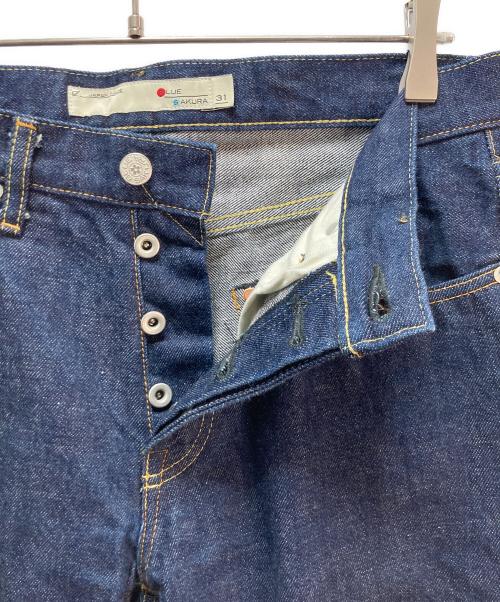 BLUE SAKURA（ブルーサクラ）BLUE SAKURA (ブルーサクラ) セルビッチデニムパンツ ネイビー サイズ:31の古着・服飾アイテム