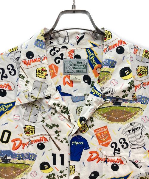The Ritomos Bassball Club（リトモスベースクラブ）The Ritomos Bassball Club (リトモスベースクラブ) 阪神タイガース 総柄アロハシャツ マルチカラー サイズ:Lの古着・服飾アイテム