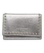 J&M DAVIDSONジェイ＆エム デヴィッドソン）の古着「FOLD WALLET WITH STUDS」｜シルバー
