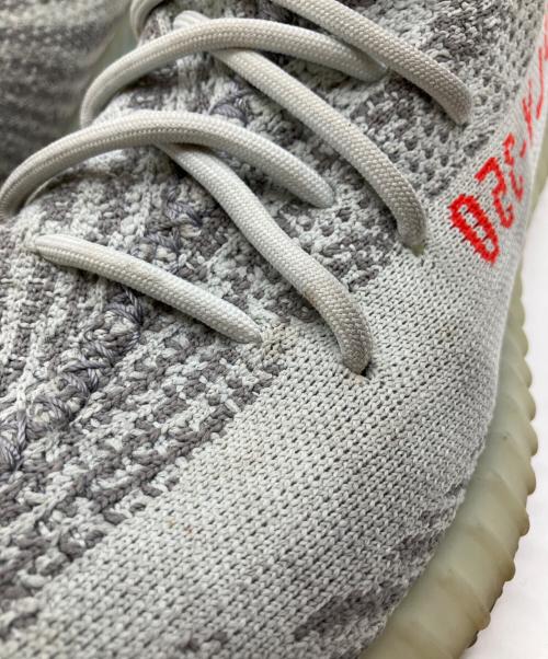 adidas（アディダス）adidas (アディダス) YEEZY BOOST350V2 グレー×レッド サイズ:US 8 1/2の古着・服飾アイテム