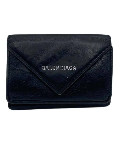BALENCIAGA（バレンシアガ）BALENCIAGA (バレンシアガ) BALENCIAGA ペーパーミニウォレット ブラックの古着・服飾アイテム