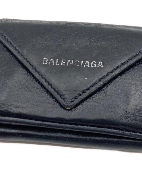 BALENCIAGA（バレンシアガ）BALENCIAGA (バレンシアガ) BALENCIAGA ペーパーミニウォレット ブラックの古着・服飾アイテム