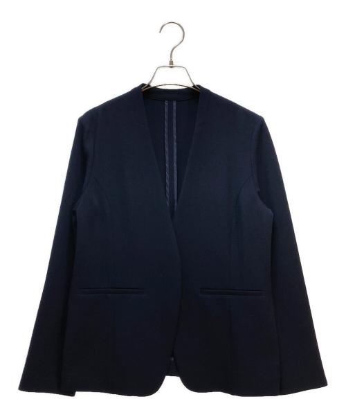 SOEJU（ソージュ）SOEJU (ソージュ) SOEJU ノーカラージャケット ネイビー サイズ:Sの古着・服飾アイテム