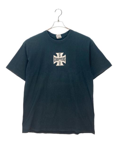 WEST COAST CHOPPERS（ウエストコーストチョッパーズ）WEST COAST CHOPPERS (ウエストコーストチョッパーズ) プリントTシャツ ブラック×ホワイト サイズ:XLの古着・服飾アイテム