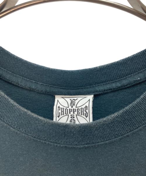 WEST COAST CHOPPERS（ウエストコーストチョッパーズ）WEST COAST CHOPPERS (ウエストコーストチョッパーズ) プリントTシャツ ブラック×ホワイト サイズ:XLの古着・服飾アイテム