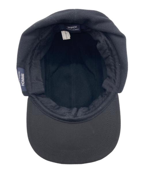 COMME des GARCONS HOMME（コムデギャルソン オム）COMME des GARCONS HOMME (コムデギャルソン オム) ナイロンフリースキャップ ブラックの古着・服飾アイテム